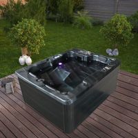 14949 Outdoor Whirlpool BLACK SPIEZ -OHNE Treppe & Abdeckung