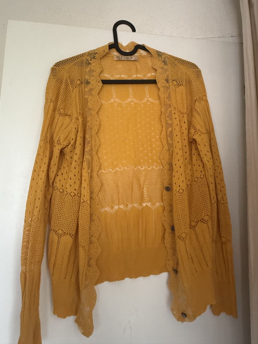 Vestes: Vintage Strickjacke Senfgelb – D'occasion à Zürich par lin_8l8c 1