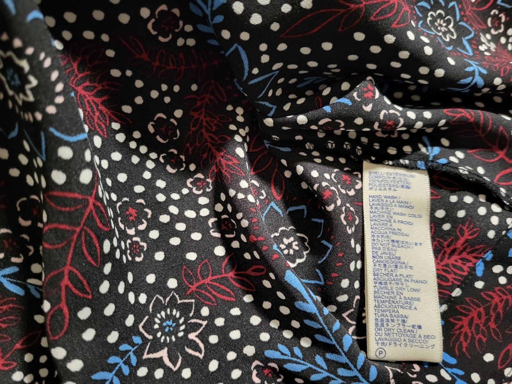 Camicette: Elegante Bluse Gr. XS schwarz gemustert Blumenmuster – Usato da Zürich venduto da Roberto040 3
