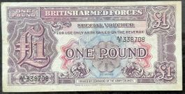 Britische Armee Voucher 1 Pfund - Seltenes Sammlerstück!