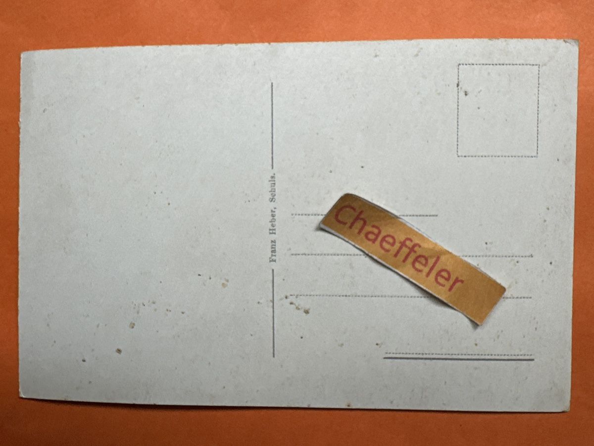 Cartoline postali: 1078 Bad – Schuls - Protest. Kirche. – Usato da Zürich venduto da Chaeffeler 1