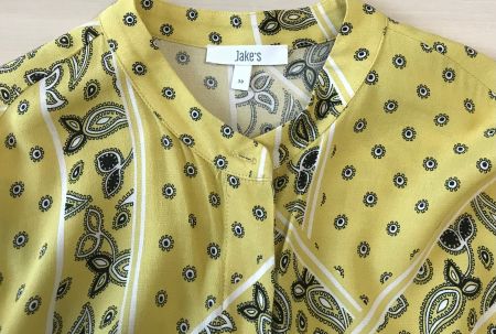 Damenkleid, Gr. 38, yellow/grey, luftig-schön, effektiv NEU!