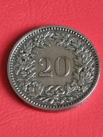 20 RAPPEN SCHWEIZ - JAHR 1881 - BIS VORZ. 