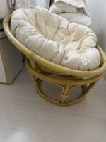 Rattan Papasan Chair with Cushion Used Condition