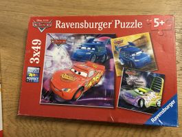 Ravensburger Cars Puzzle 3x49 Pieces - Great Condition!