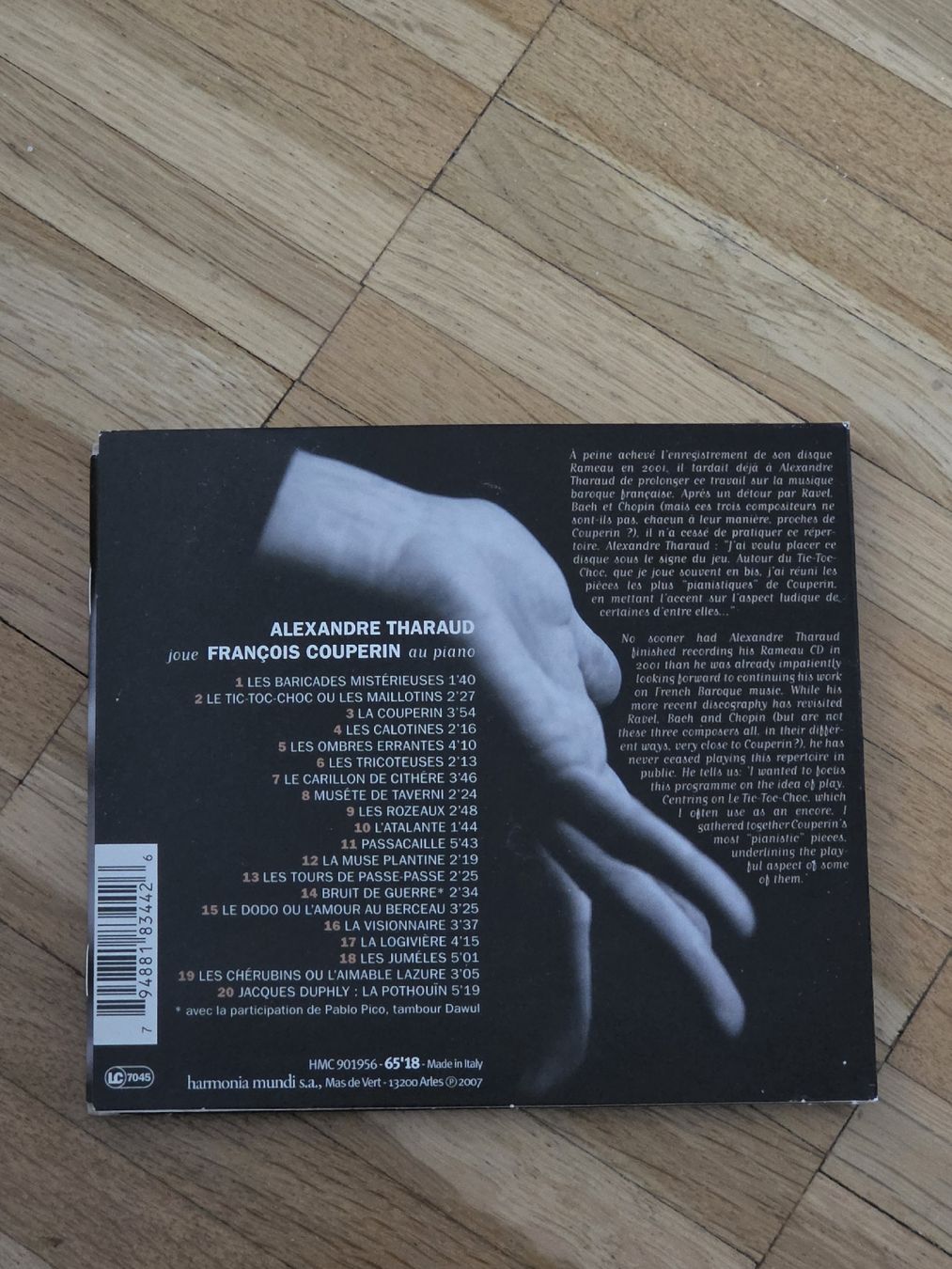 CD: CD: Alexandre Tharaud joue Couperin Tic Toc Choc – Usato da Aesch BL venduto da immon 1