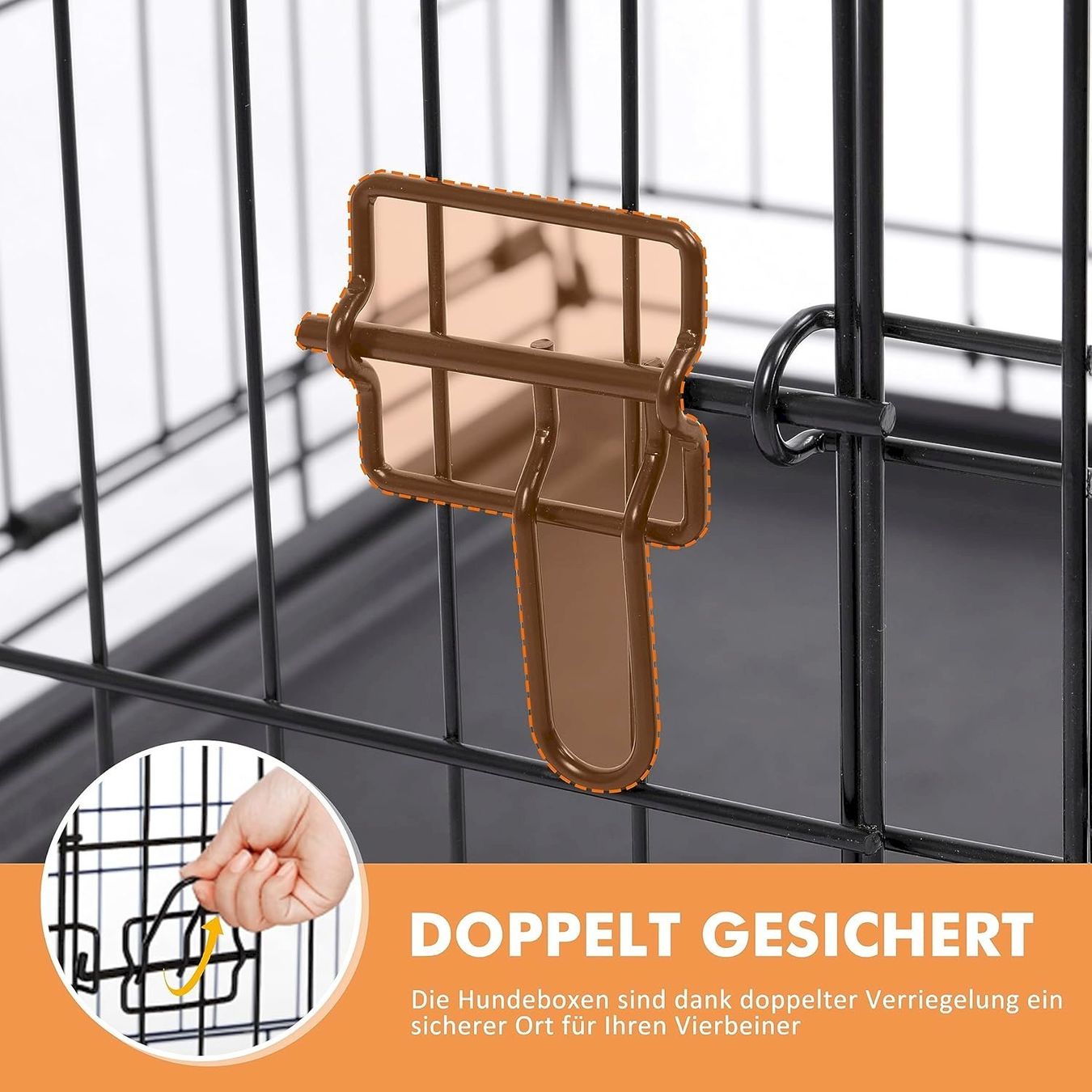 Gabbie, trasporto & Sicurezza: Ribelli Hundetransportbox 91x64x58cm – Nuovo e nell'imballaggio originale da Bottighofen venduto da zaap 4