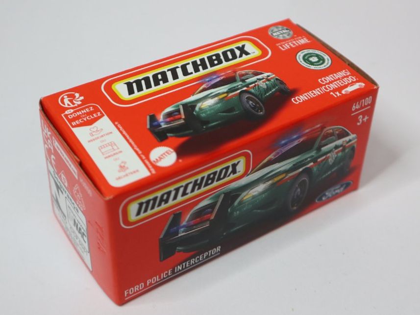 Matchbox Modellini d'auto: Matchbox Ford Police Interceptor polizei – Nuovo e nell'imballaggio originale da Eschenbach SG venduto da Astalavista 1