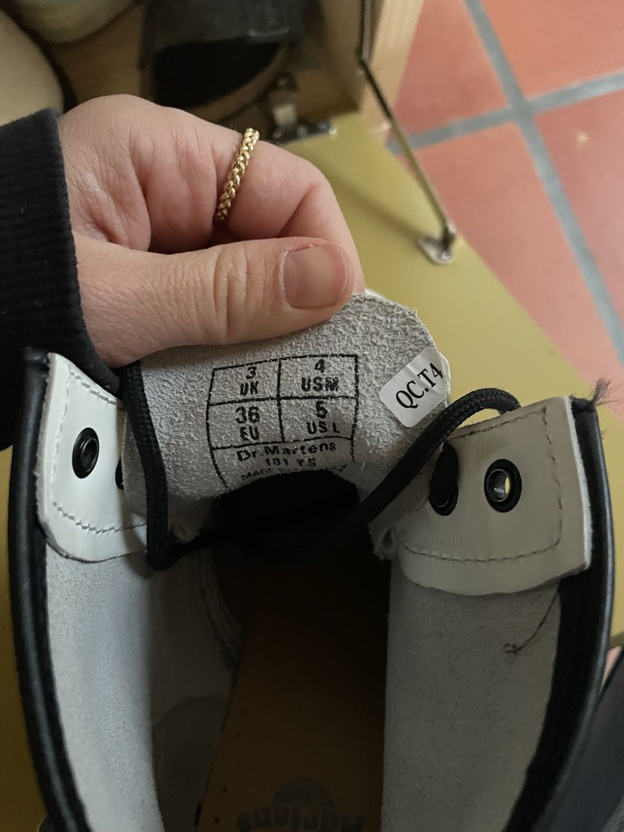 Dr. Martens Scarpe da donna: Dr. Martens Stiefel, Gr. 36, Weiss – Usato da Aarau venduto da lis_5by2 3