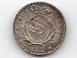 (744) Bern, 5 Baz, 1826 Variante Top