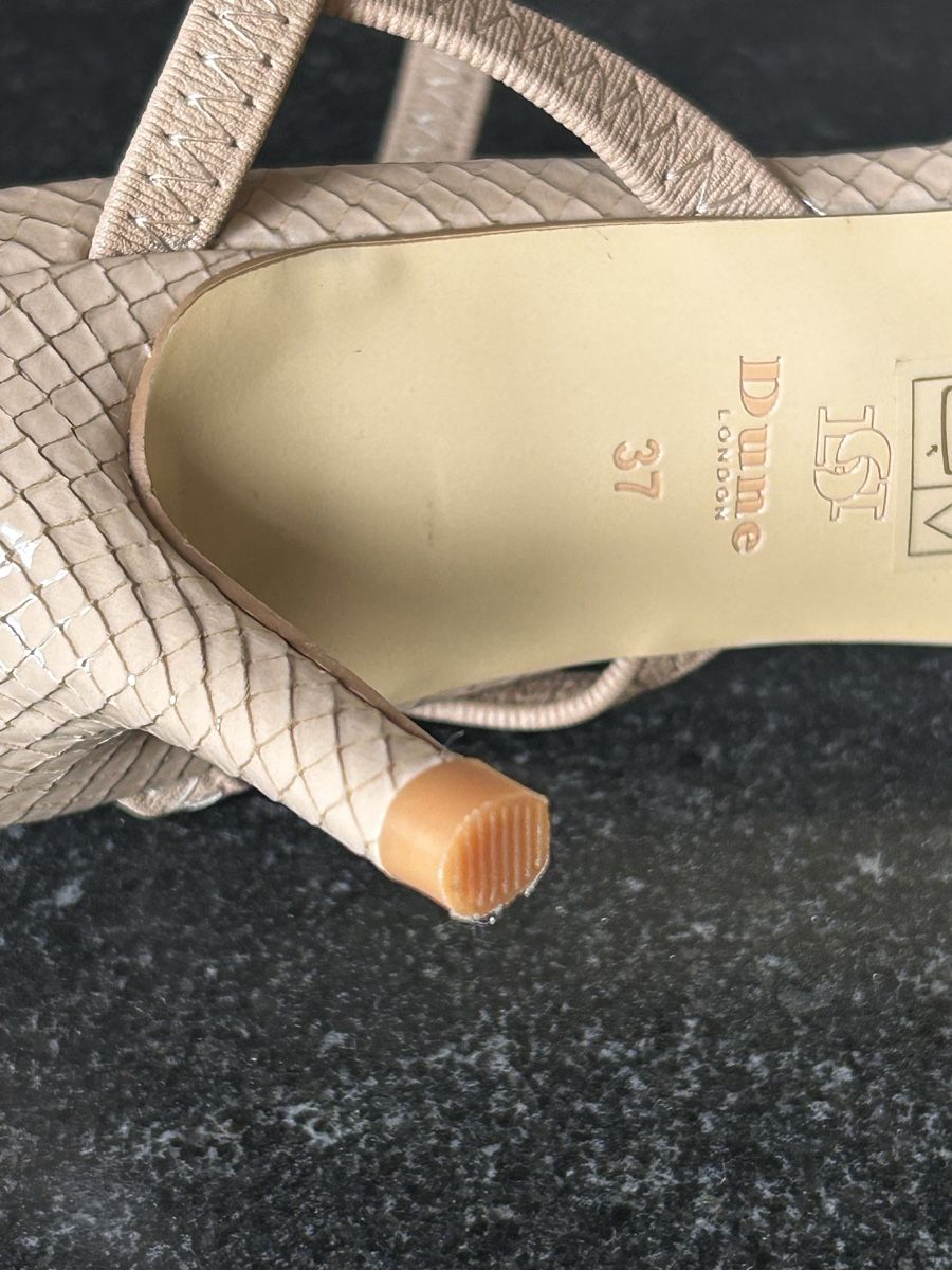Dune London Damenschuhe: Sling-Pumps beige Schlangenoptik – Gebraucht aus Allschwil von pin_8m59 4