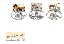 GEORGES SIMENON BELGIEN FRANKREICH SCHWEIZ 1994 - BR96
