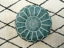 Pouf  Marocain en Cuir de Marrakech