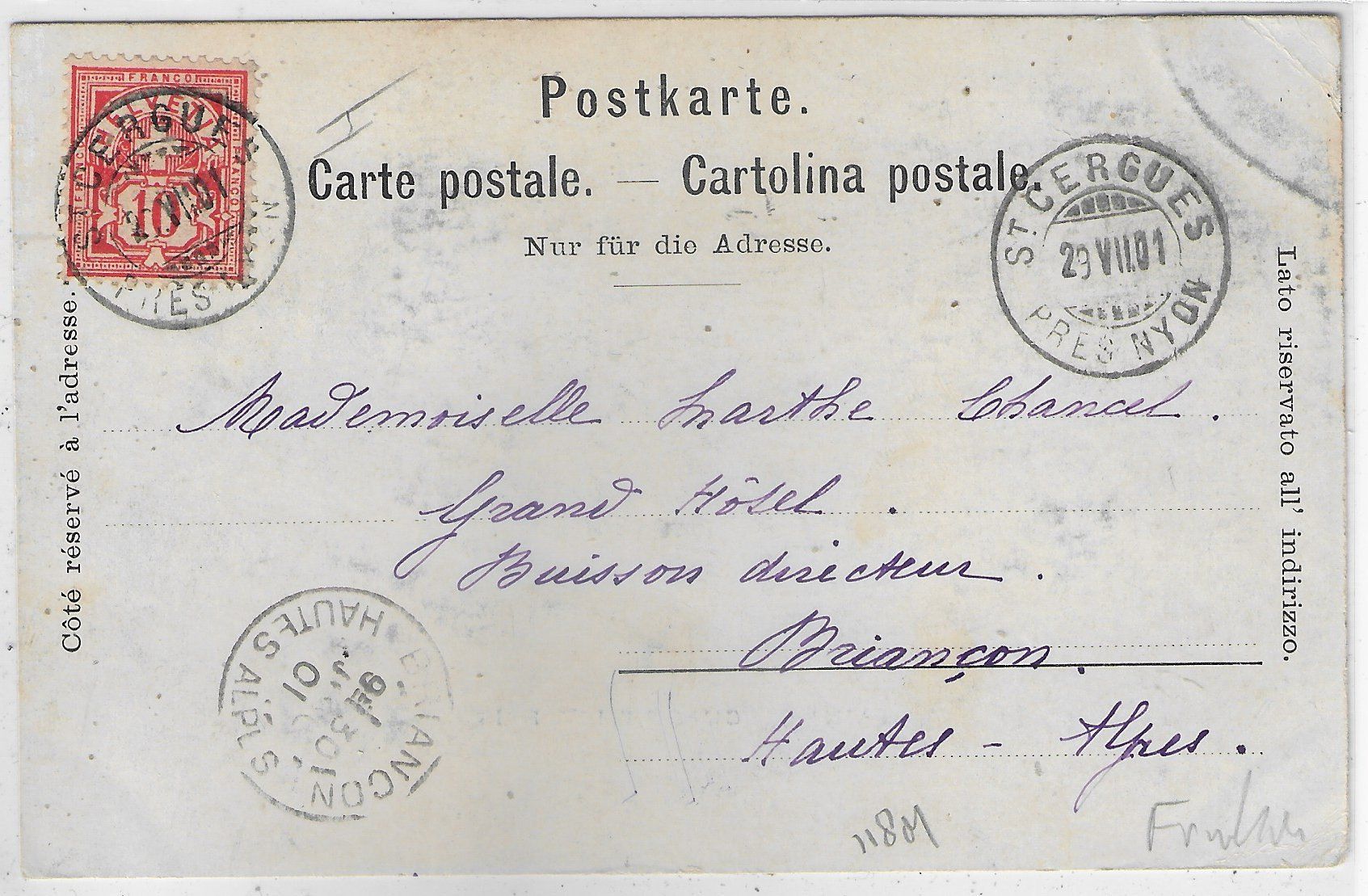 Cartoline postali: Saint-Cergues et Les Bois – Usato da Ettingen venduto da Kartenplanet 1