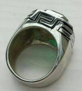 Anelli: Massiver Ring mit leuchtend blauem Stein Grösse 58 – Nuovo (secondo la descrizione) da Zürich venduto da ben_mn5h 2