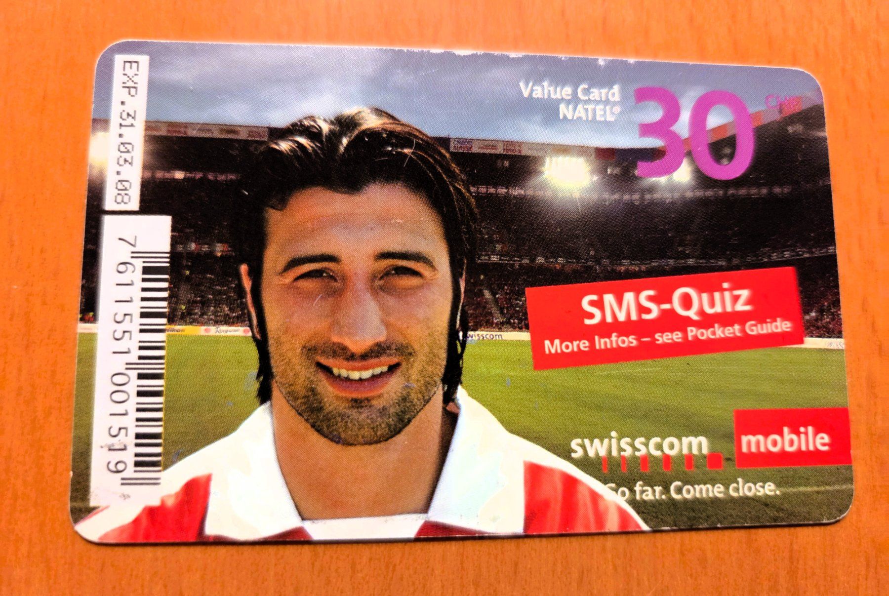 Schede telefoniche: PREPAID - SCHWEIZ - SWISSCOM MOBILE - YAKIN FUSSBALL – Usato da Brüttisellen venduto da Nighttrain