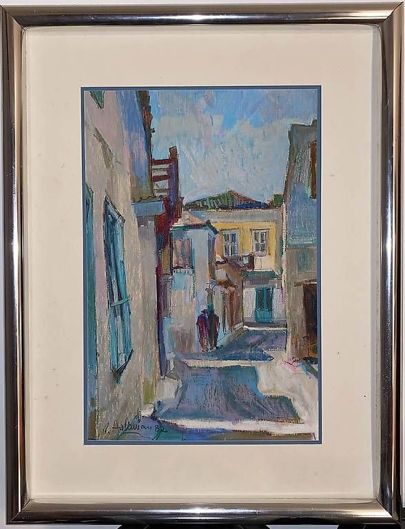 Gemälde: Tableau par B. ASLANIAN de 1987 dim. 46 x 30 cm – Gebraucht aus Carouge GE von Domblo