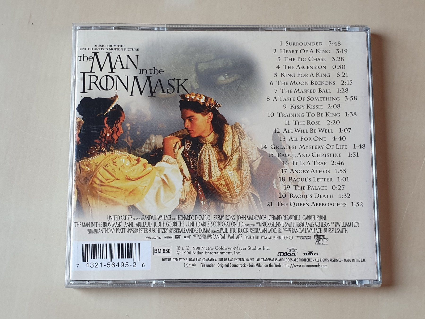 CDs: The Man in the iron Mask OST – D'occasion à Stansstad par collectorsshop 1