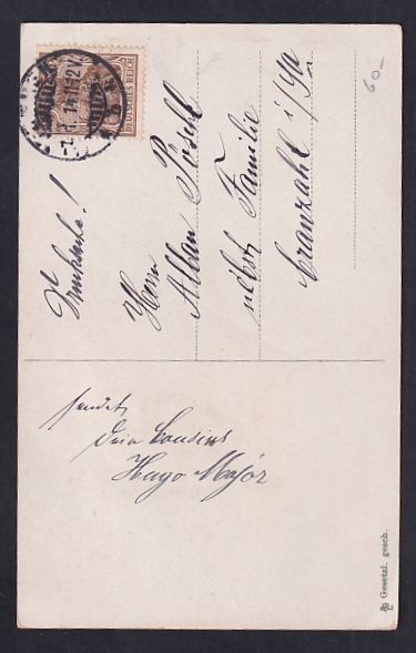 Cartoline postali: Leporello-AK Briefträger mit Brieftasch – Usato da Berlin venduto da bartko-reher 1