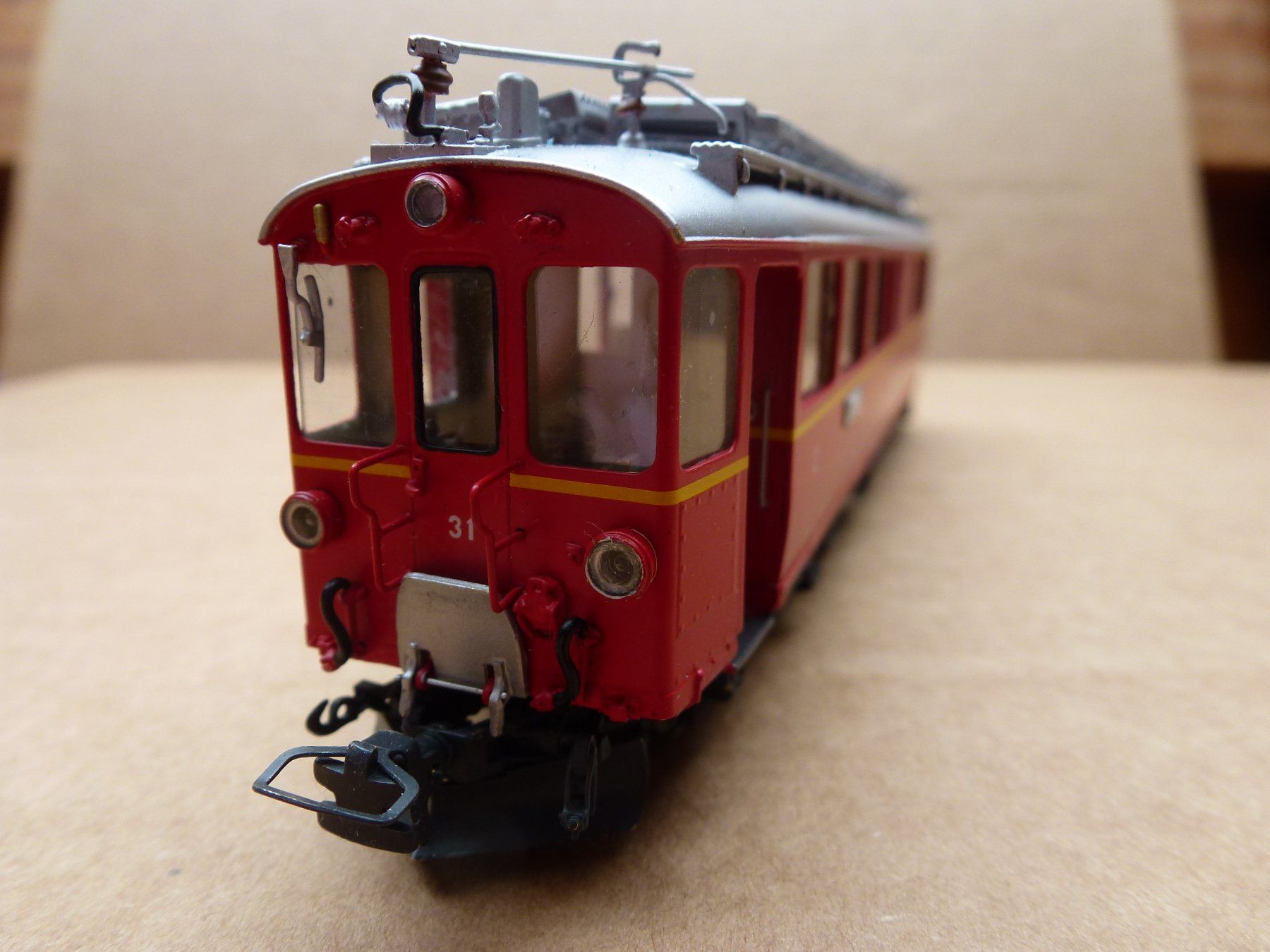 Lemaco Modellini di ferrovie: Lemaco H0m RHB ABe 4/4 31 rot – Usato da Birmensdorf ZH venduto da 8903ErichTittel 2