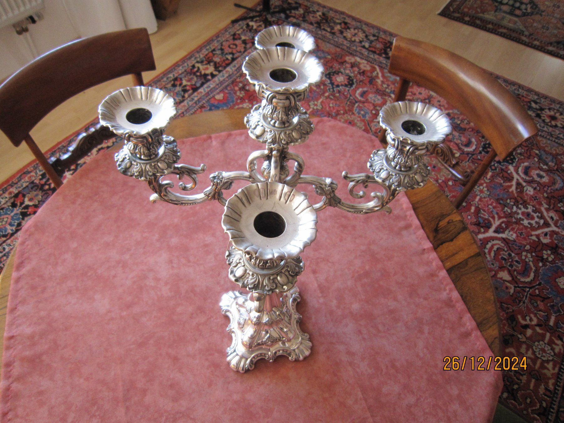 Kerzenständer: Silber-Tafelleuchter, Barock um 1760 – Gebraucht aus Lengnau AG von Daenkelbach 5