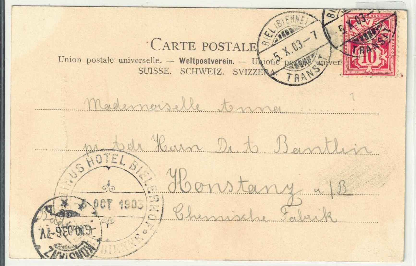 Cartoline postali: Biel - Taubenlochschlucht – Usato da Ettingen venduto da Kartenplanet 1