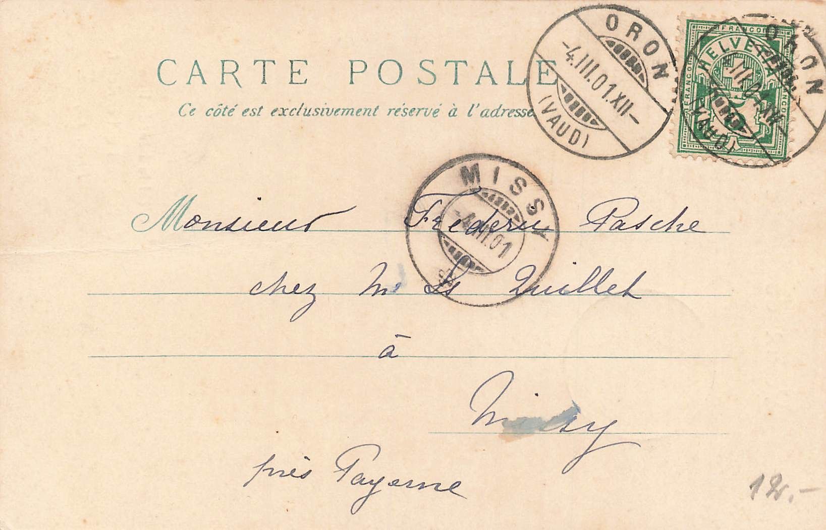 Cartoline postali: Voux de bonheur – Usato da Biasca venduto da Blenio71 1