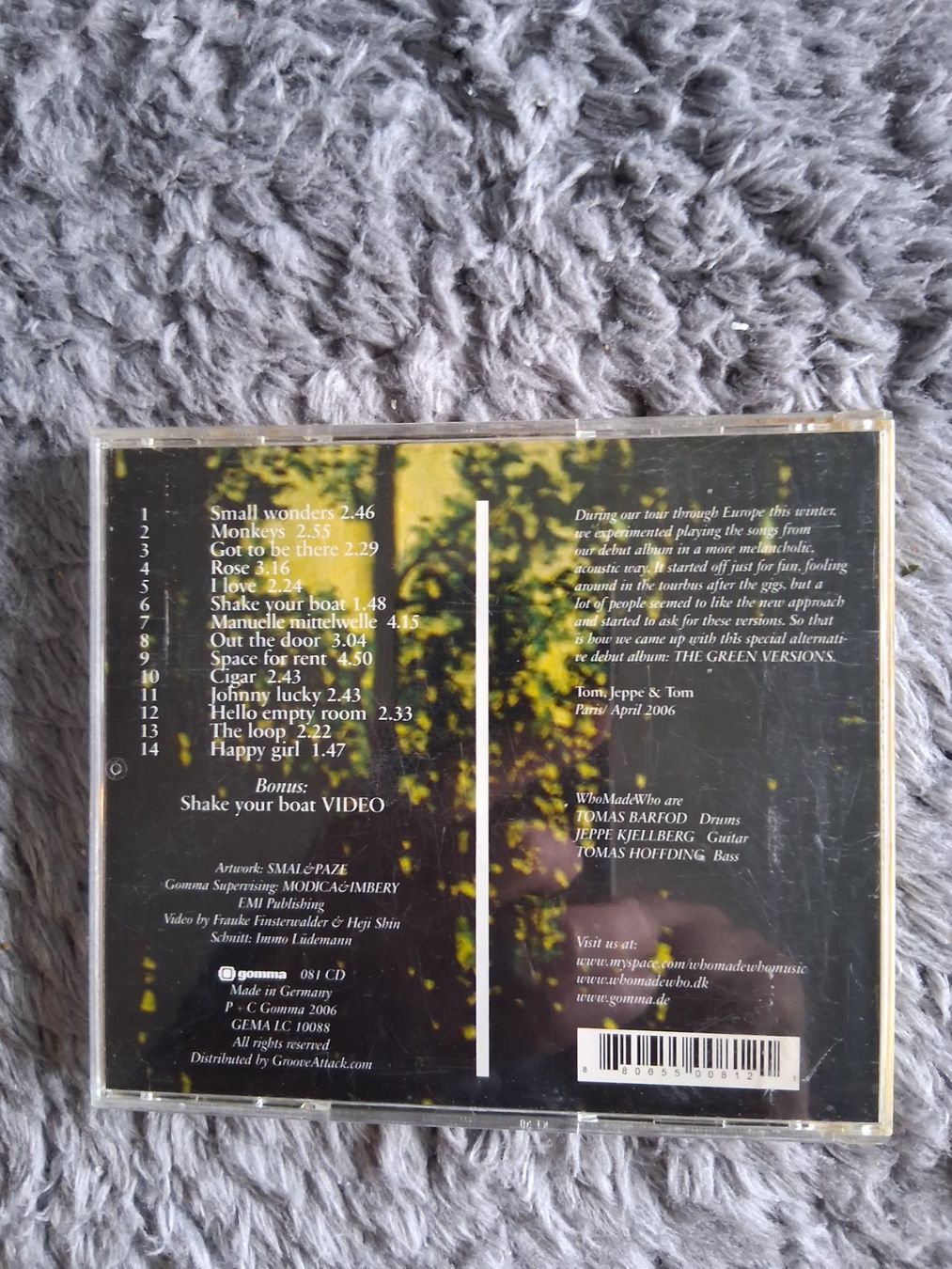 CDs: WHO MADE WHO    GREEN VERSION     CD – Gebraucht aus Wetzikon ZH von Ramones01 1