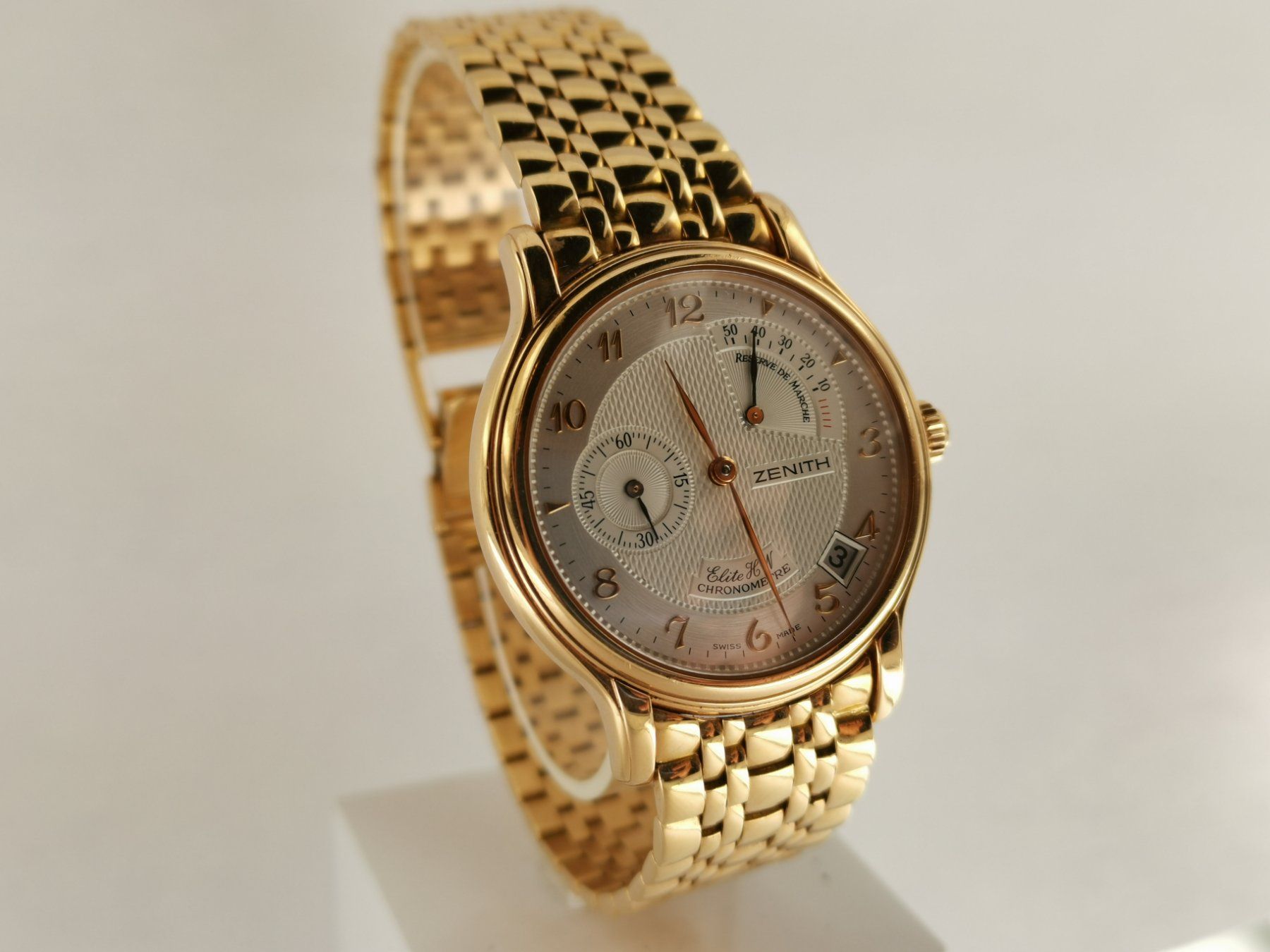 Zenith Orologi: Zenith Elite Chronometer 18K Roségold – Usato da Zürich venduto da Stargold-Uhren 3