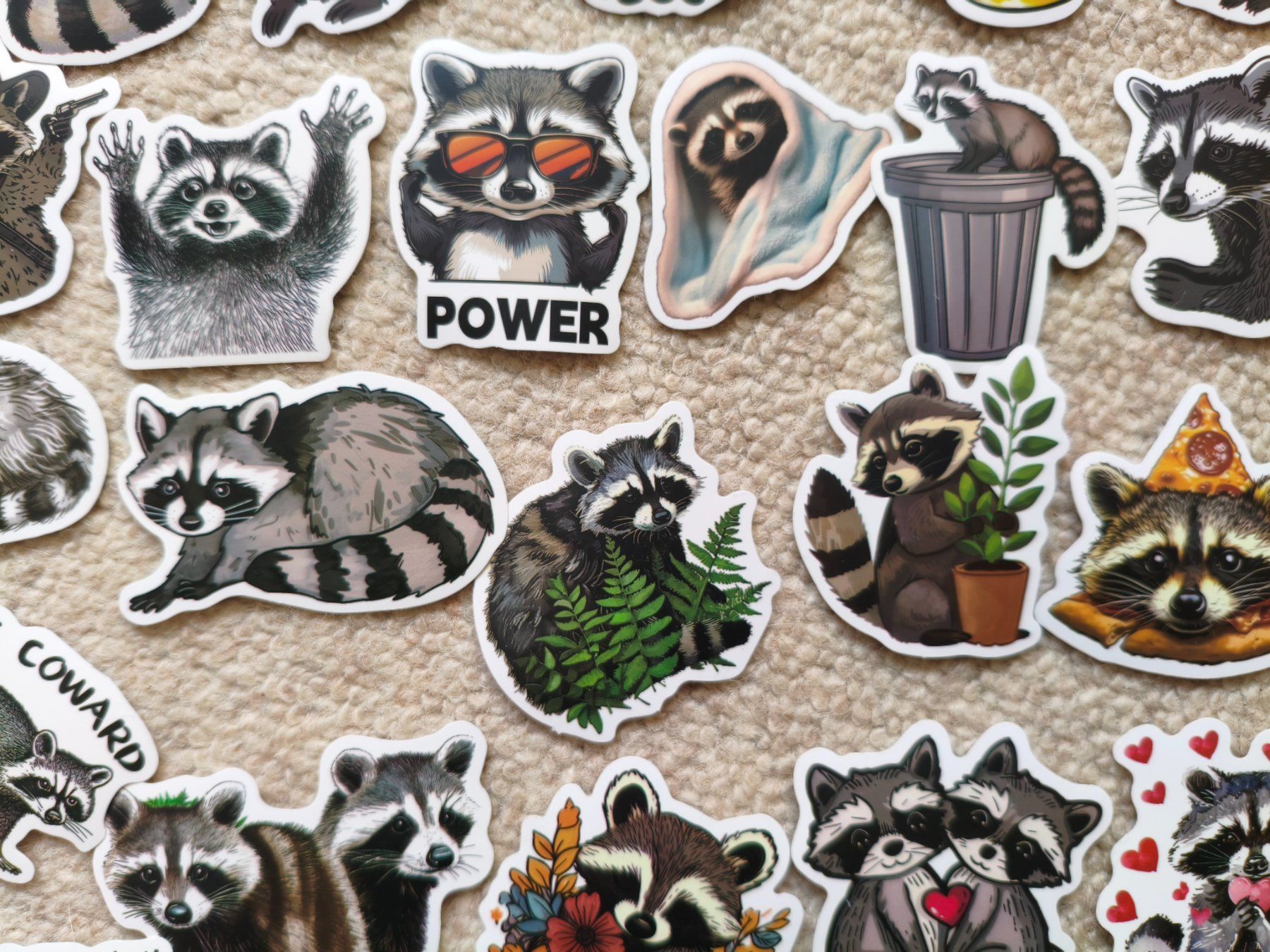 Sticker: Sammlung Waschbär Aufkleber, Sticker – Nuovo e nell'imballaggio originale da Vogelsang AG venduto da miinlade