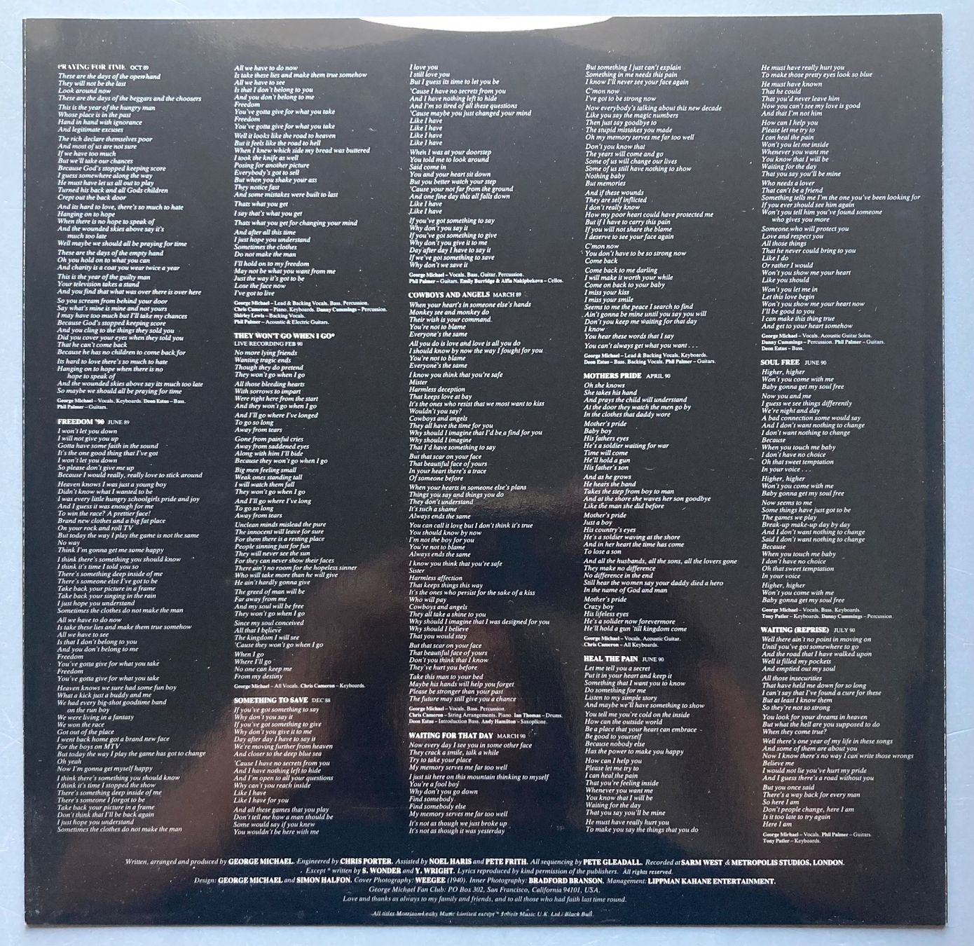 Schallplatten: GEORGE MICHAEL - LISTEN WITHOUT PREJUDICE VOL. 1 – Gebraucht aus Poliez-Pittet von Newtown-Records 2