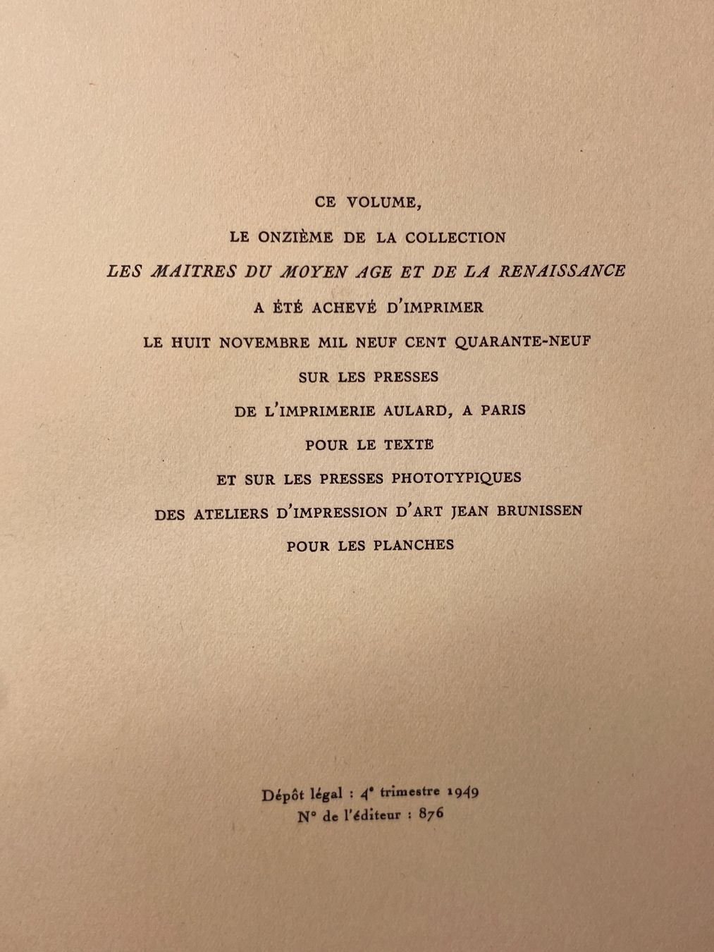 Libri: Jean Goujon, par Pierre du Colombier – Usato da Fribourg venduto da kaleidoscop 8