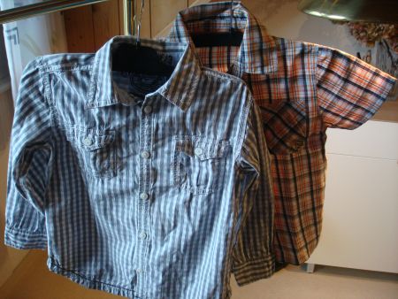 2 Knaben Hemden, Gr. 116, 100% Baumwolle, S.OLIVER/PICKQUIC