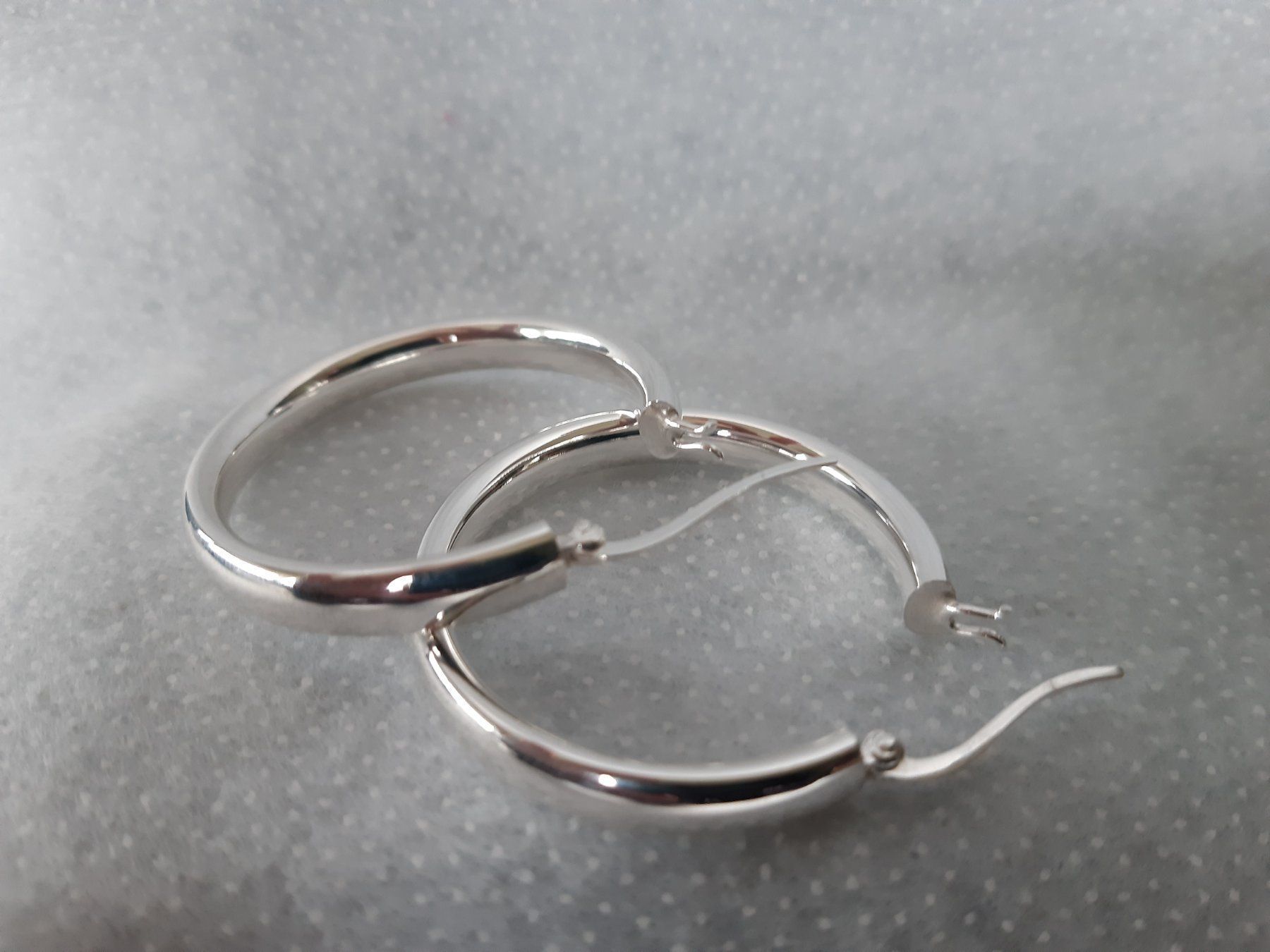 Orecchini pendenti & Orecchini a lobo: Creolen Sterling Silber 925 - 35mm – Nuovo e nell'imballaggio originale da Einsiedeln venduto da My__Way