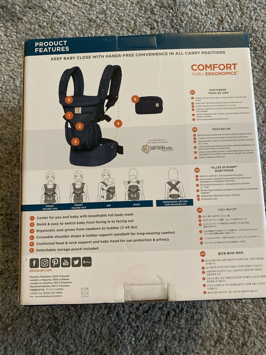 Ergo Baby Marsupi portabebè: ergobaby omni 360 cool Air – Usato da Studen BE venduto da par_f69n 2