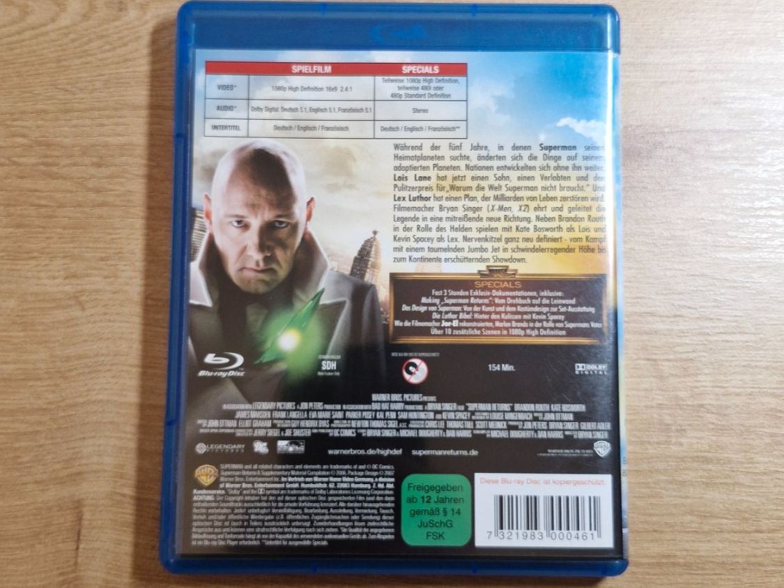 Tutti i DVDs: Superman Returns (2006) RAR Bluray – Usato da Pfungen venduto da Whitie 1