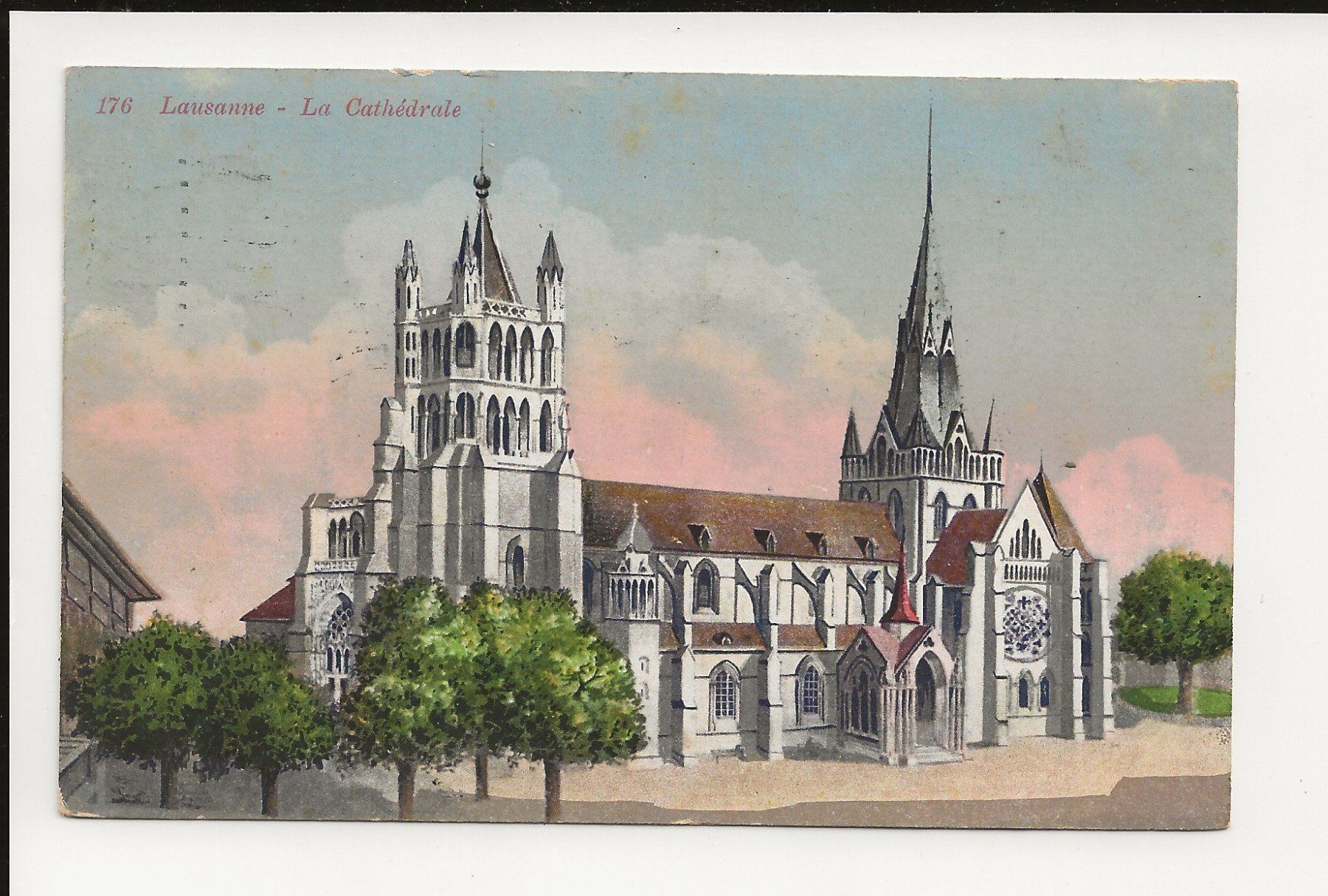 Ansichtskarten: AK 1923 Lausanne - La Cathédrale – Gebraucht aus Greifensee von 315WDO