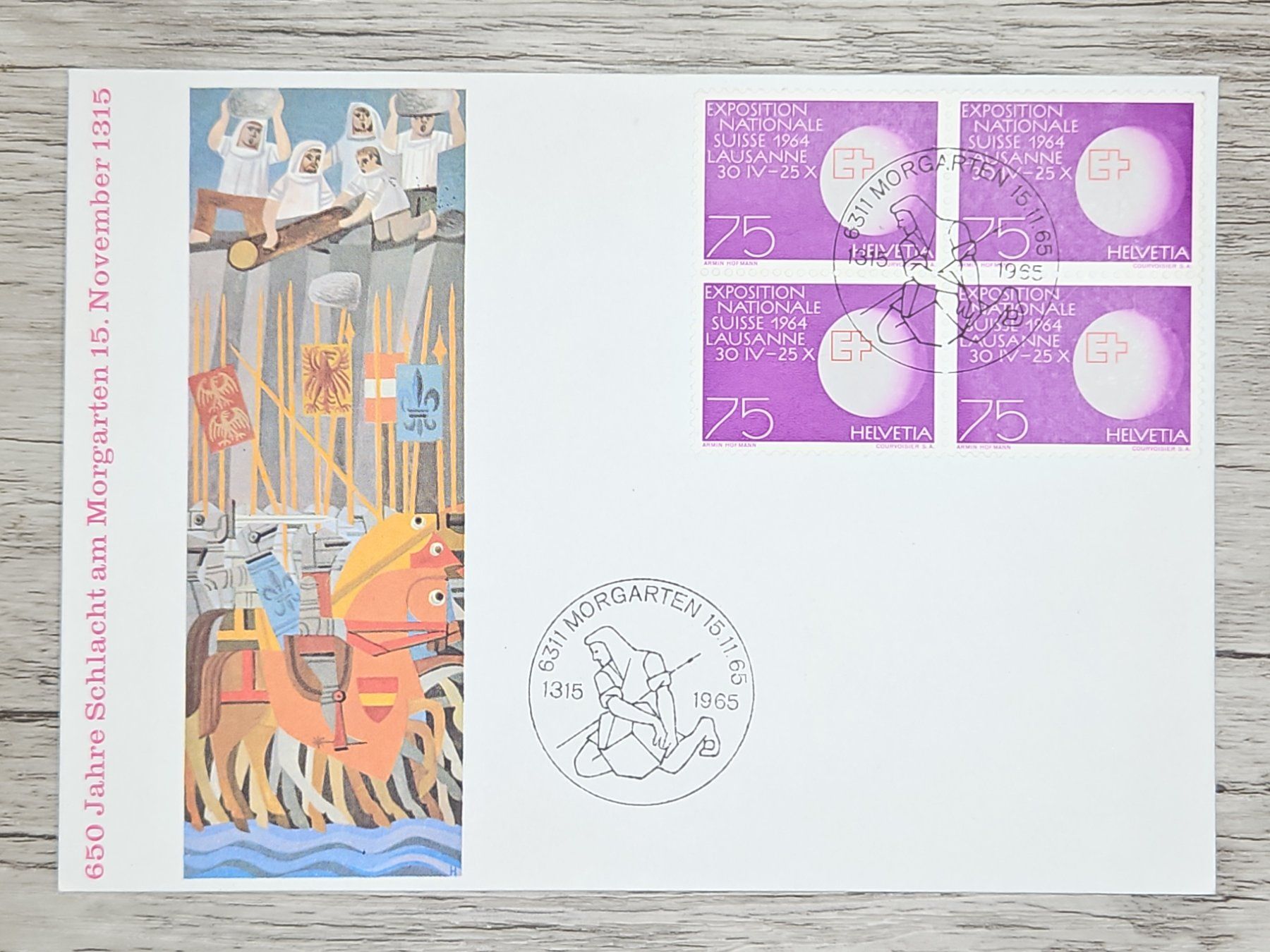 Alle Briefmarken: CL17 Enveloppe + Timbre Suisse 1965 – Gebraucht aus Cousset von Patrick_Collections