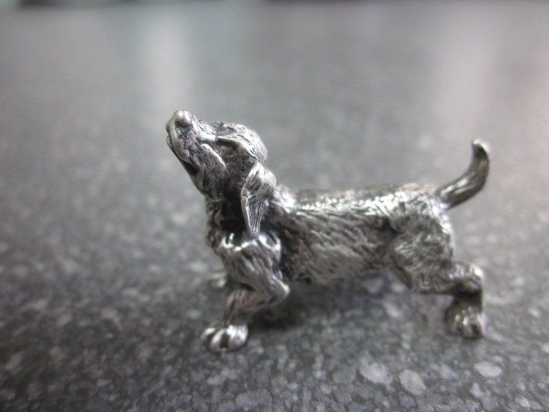 Figuren: Kleiner Silber Hund, 800er Silber 20 gr. – Gebraucht aus Bischofszell von raika