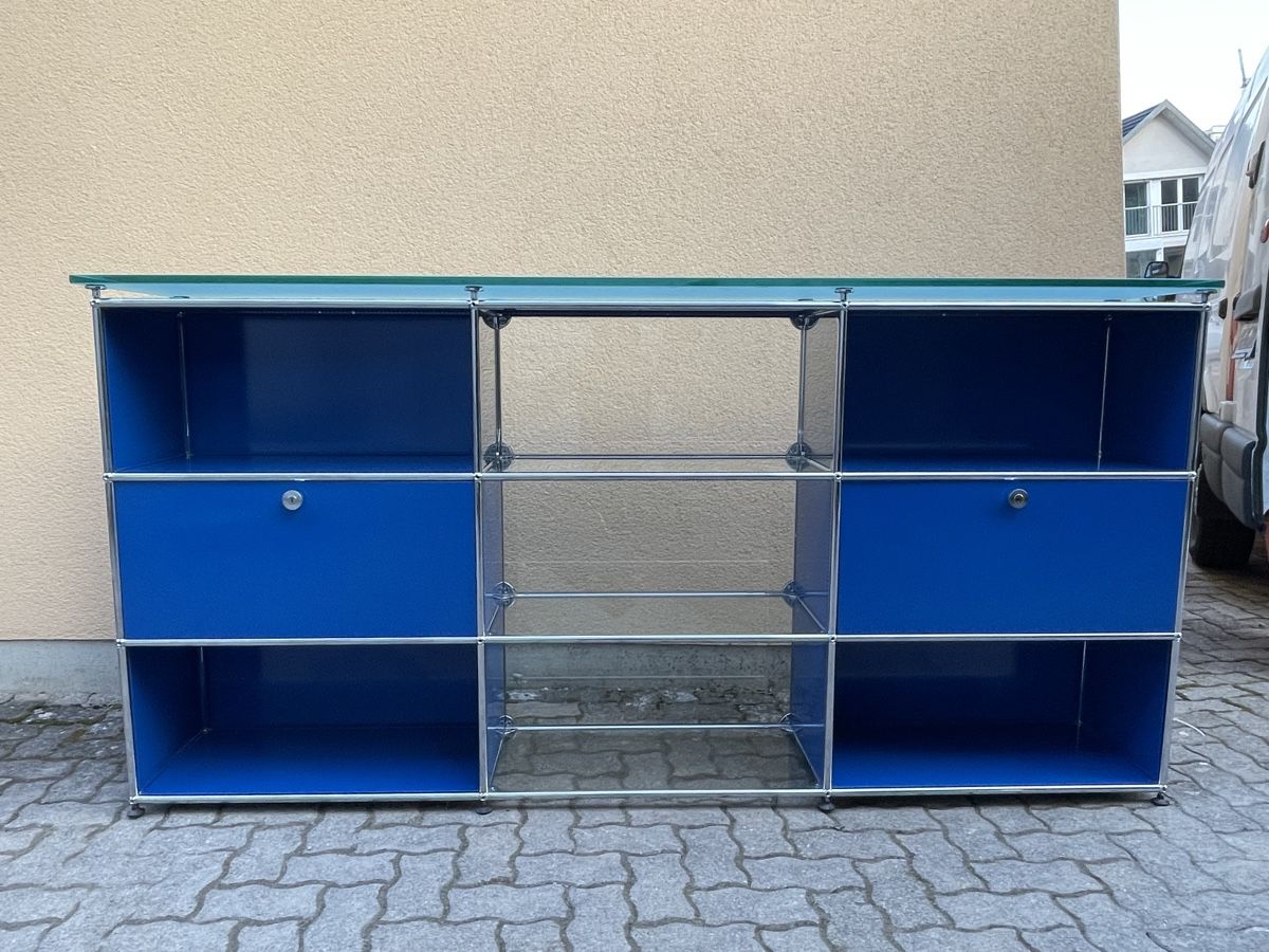 Cassettiere: USM Haller Sideboard Enzianblaue 3x3 – Usato da Dietikon venduto da Kumar_Occasionen
