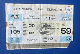 FUSSBALL WM 1982 FINAL TICKET