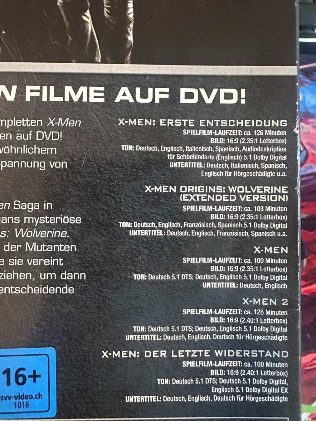 Tutti i DVDs: X-Men - Complete Collection – Nuovo (secondo la descrizione) da Ostermundigen venduto da Ducadiberna92 2