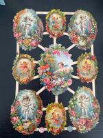 Oblaten Glanzbilder Engel Blumen  Poesiebilder Decoupage