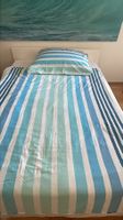 🛏️ Bettwäsche-Set – Blau/Weiss gestreift 🌊💙