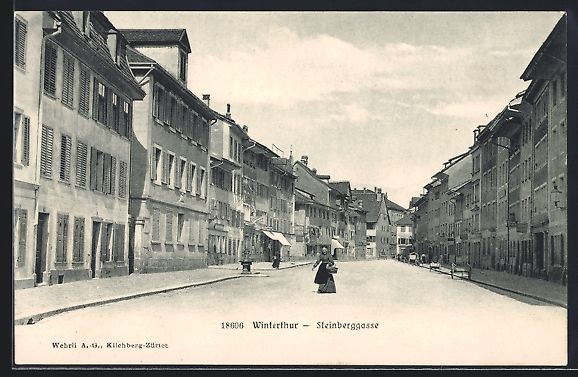 Ansichtskarten: Winterthur, Blick in die Steinberggasse – Gebraucht aus Berlin von bartko-reher