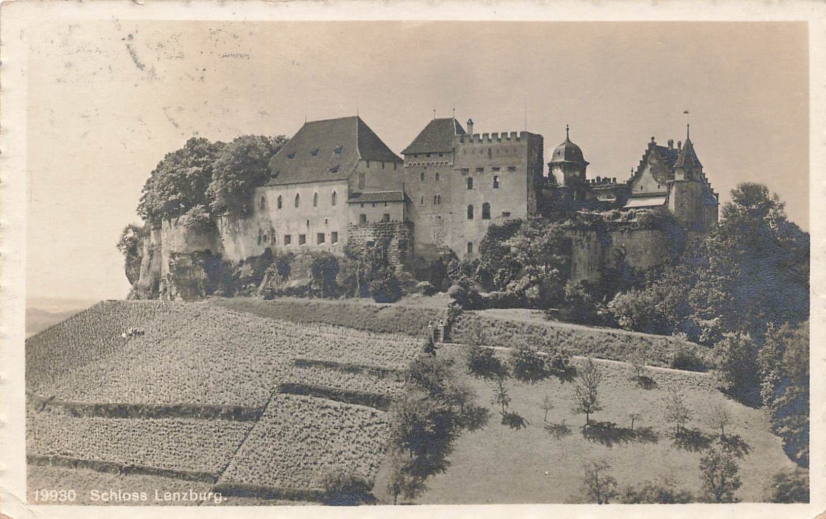 Ansichtskarten: Schloss Lenzburg – Gebraucht aus Biasca von Blenio71