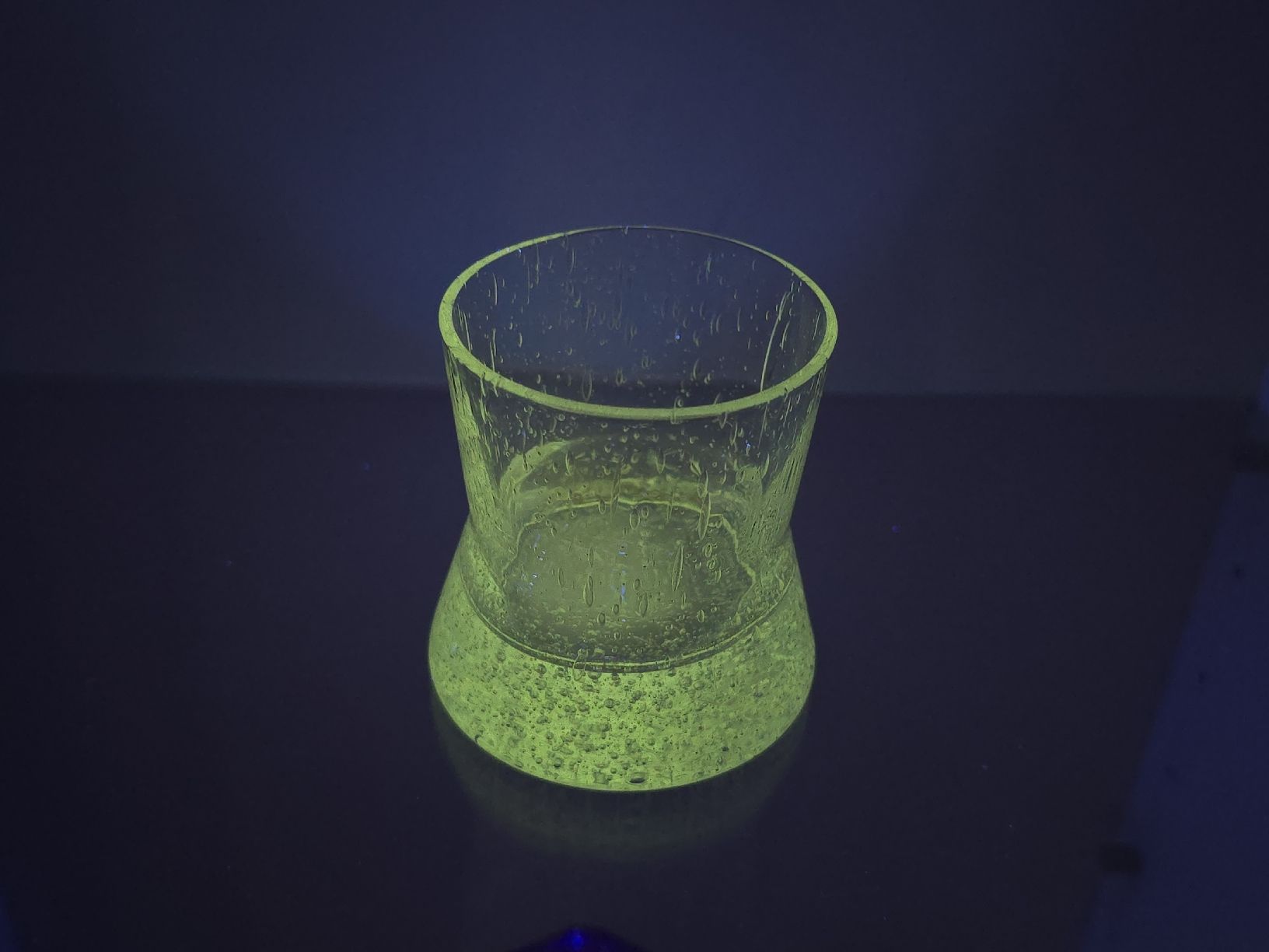 Bicchieri: Vintage Bubble Glas Uranglas, Teelichtglas, – Usato da Flamatt venduto da Tyrael01 1