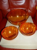 Glasschüssel-Set, 5-teilig, orange