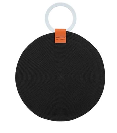 CATZORANGE - sac à main noir rond