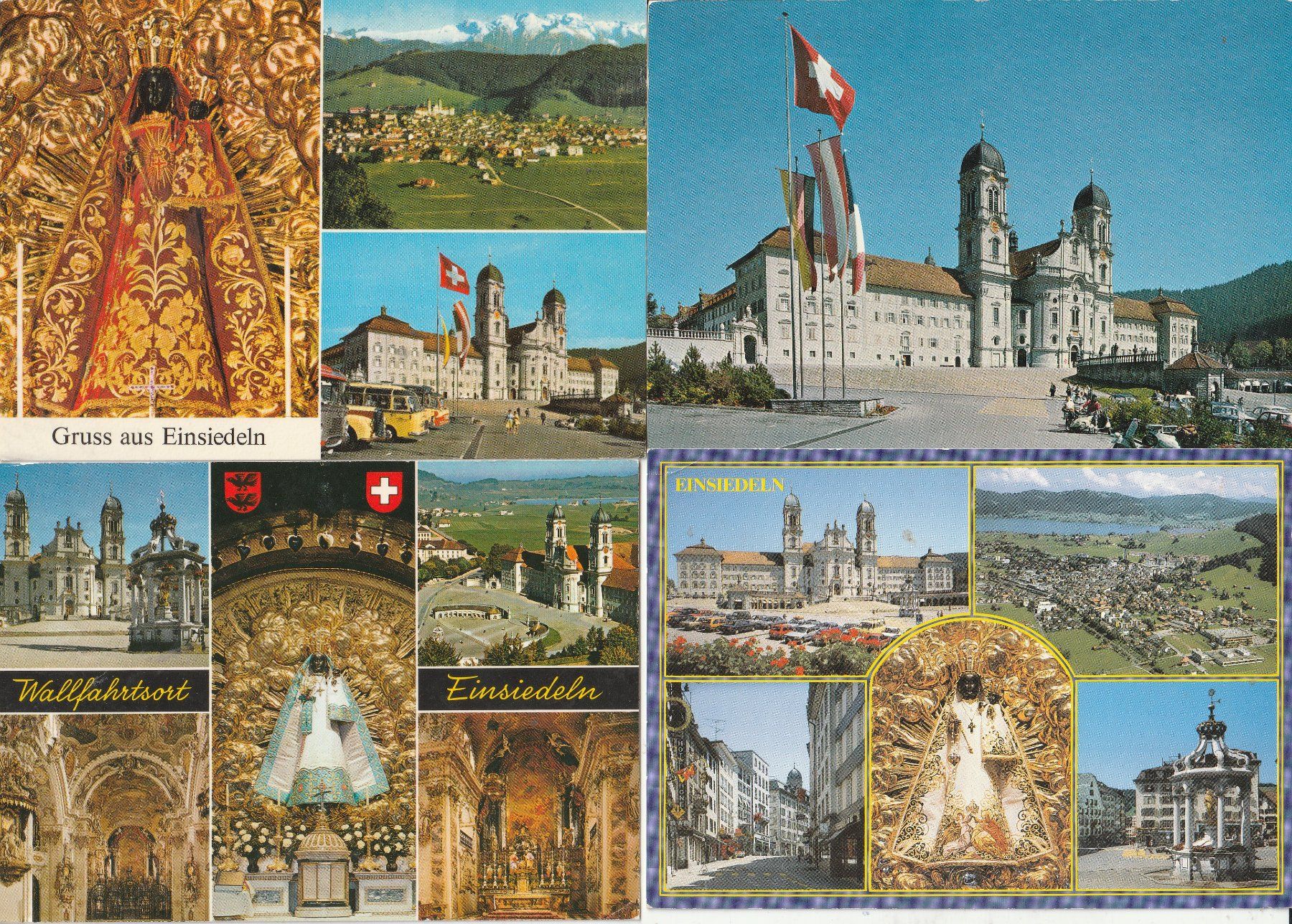 Cartoline postali: 14 Karten Einsiedeln – Usato da Lumbrein venduto da made02 8